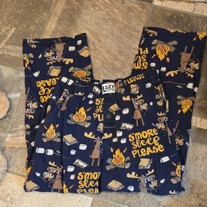 Lazy One Navy Kids S'more Sleep Please Pajama Bottoms